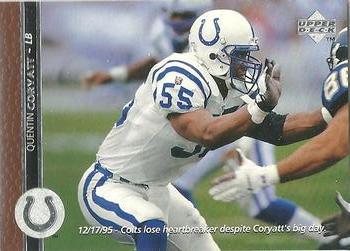 Quentin Coryatt Indianapolis Colts 1996 Upper Deck NFL #254